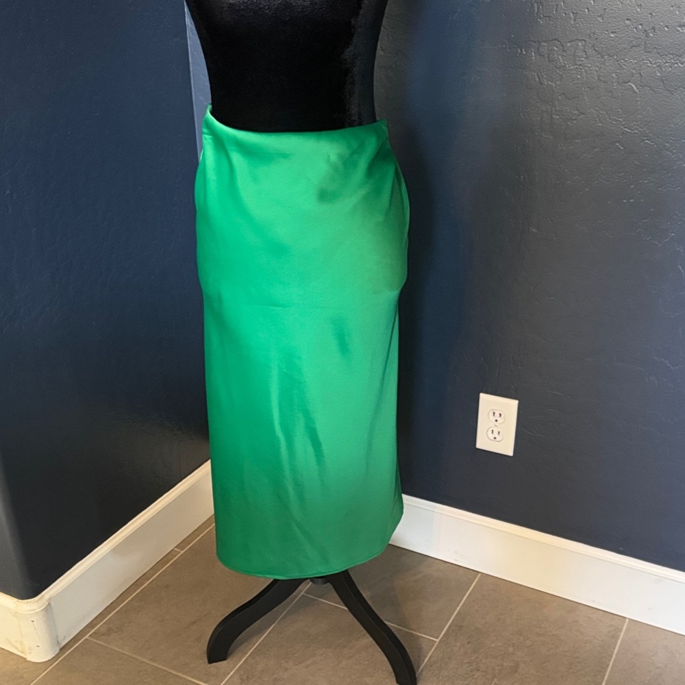 Rachel Zoe Vibrant Green Maxi Skirt